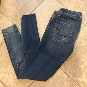 Distressed American Eagle Jeans
